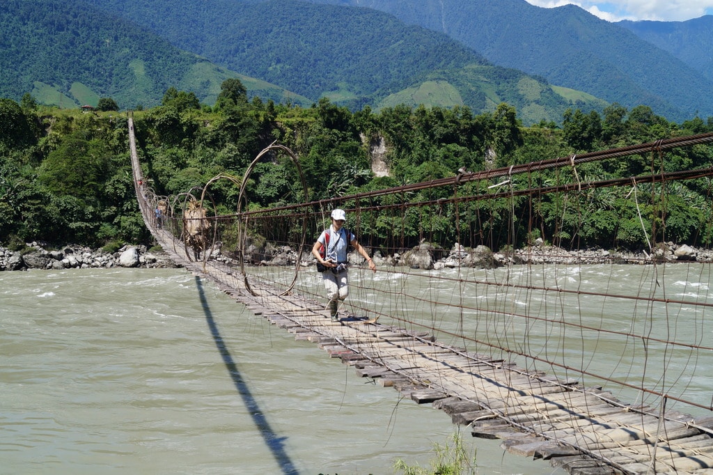 Siang bridge Tuting