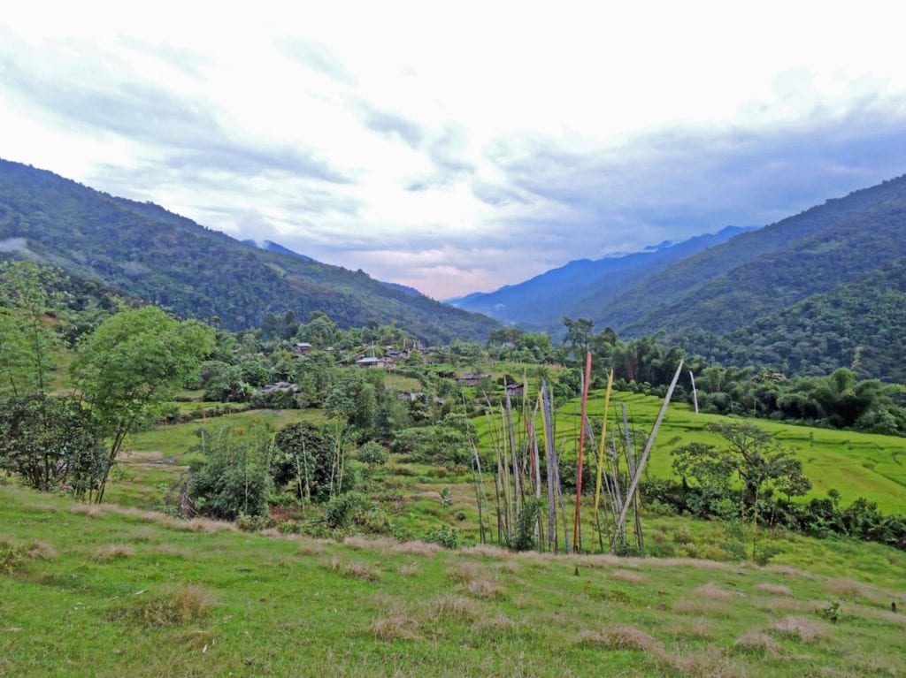 Village in the vallee in Arunachal