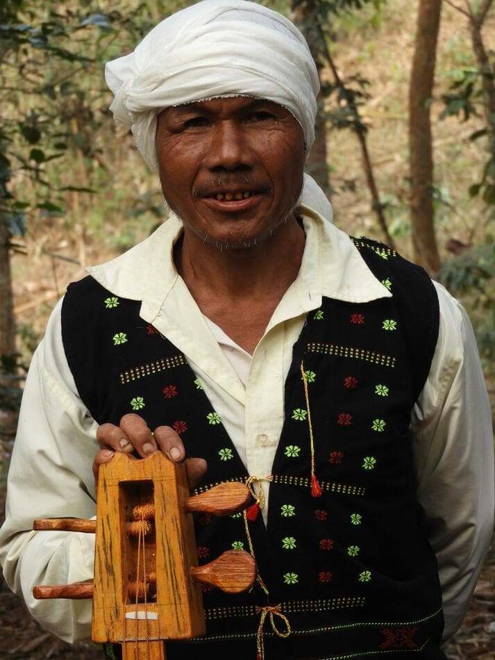 Portrait d'un homme Khasi au Meghalaya