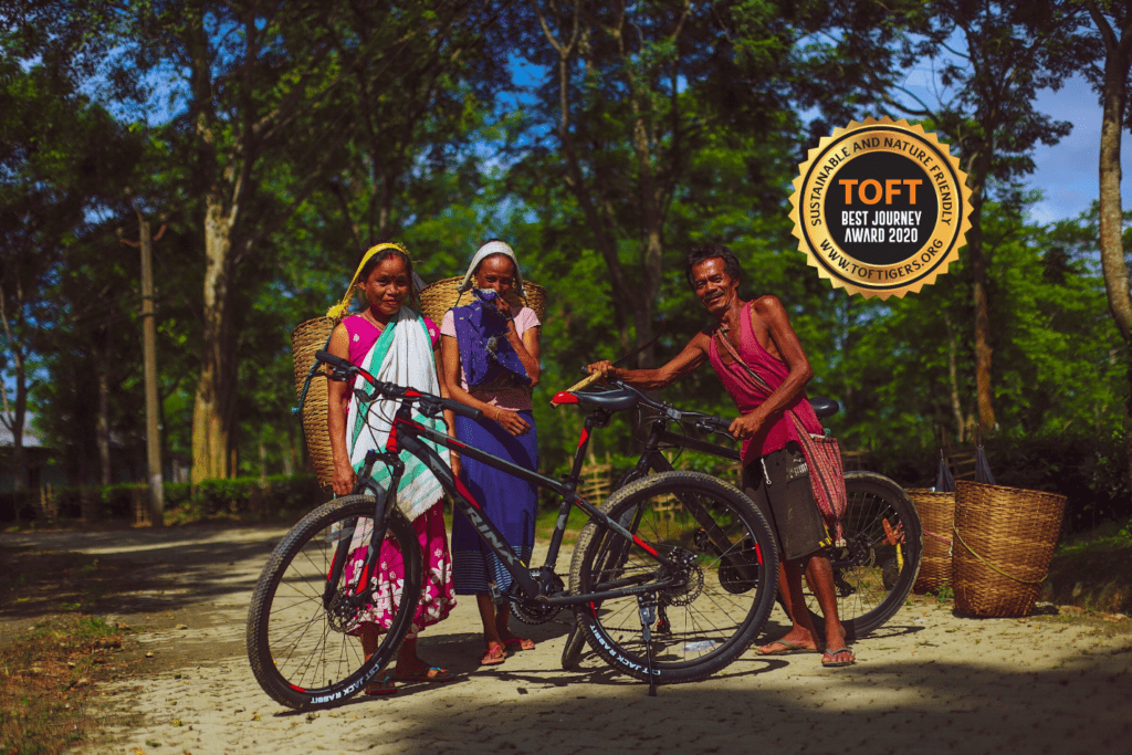 Cycling with locals in Kaziranga National Park